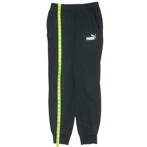Mens UK Size S PUMA Regular Fit Jogger Black Trousers