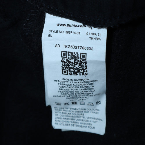 Mens UK Size S PUMA Regular Fit Jogger Black Trousers