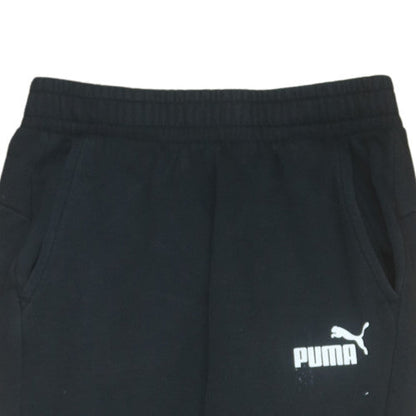 Mens UK Size S PUMA Regular Fit Jogger Black Trousers
