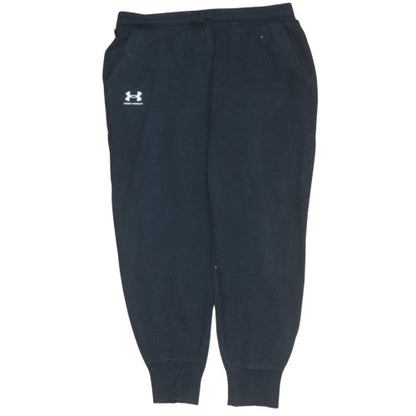 Mens UK Size L Under armour Relaxed Fit Jogger Black Trousers
