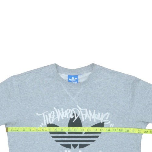Mens UK Size S adidas Grey Pullover Sweatshirt