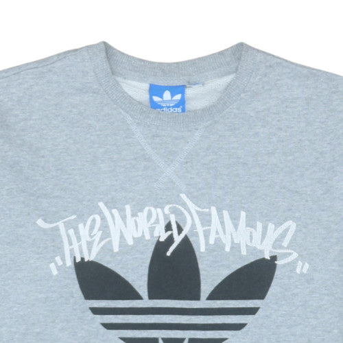 Mens UK Size S adidas Grey Pullover Sweatshirt
