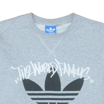 Mens UK Size S adidas Grey Pullover Sweatshirt