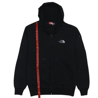 Mens UK Size M The North Face Black Full Zip Hoodie