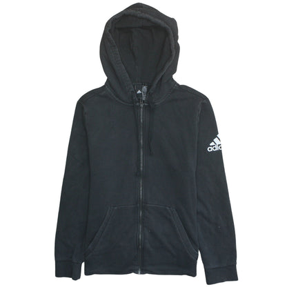 Teens UK Size L adidas Black Full Zip Hoodie