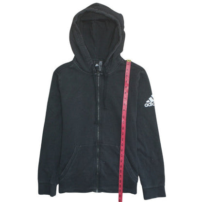 Teens UK Size L adidas Black Full Zip Hoodie
