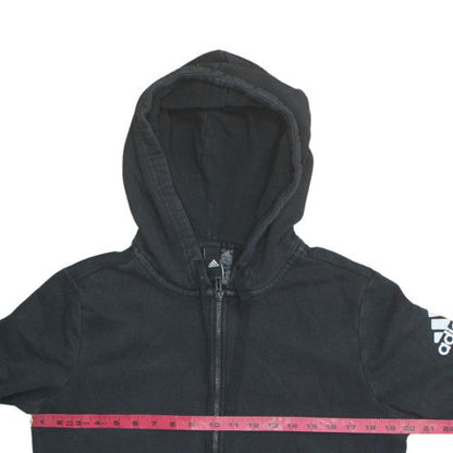 Teens UK Size L adidas Black Full Zip Hoodie