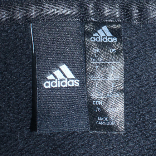 Teens UK Size L adidas Black Full Zip Hoodie