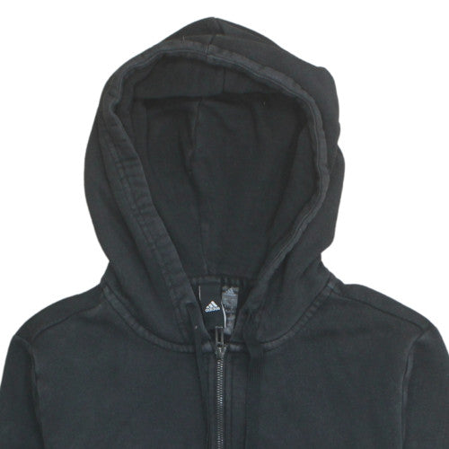 Teens UK Size L adidas Black Full Zip Hoodie