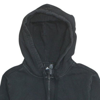 Teens UK Size L adidas Black Full Zip Hoodie
