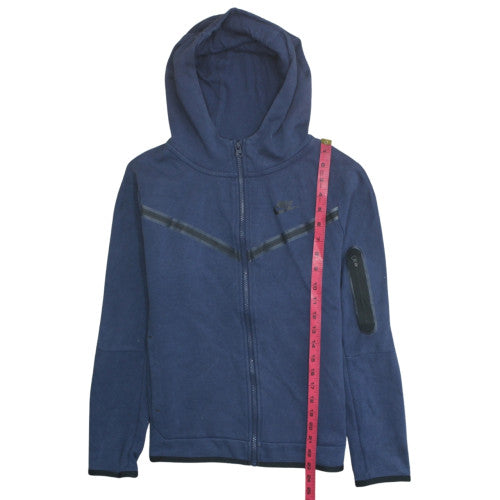 Teens UK Size XL Nike Blue Full Zip Hoodie