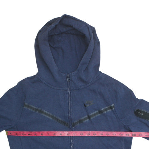 Teens UK Size XL Nike Blue Full Zip Hoodie
