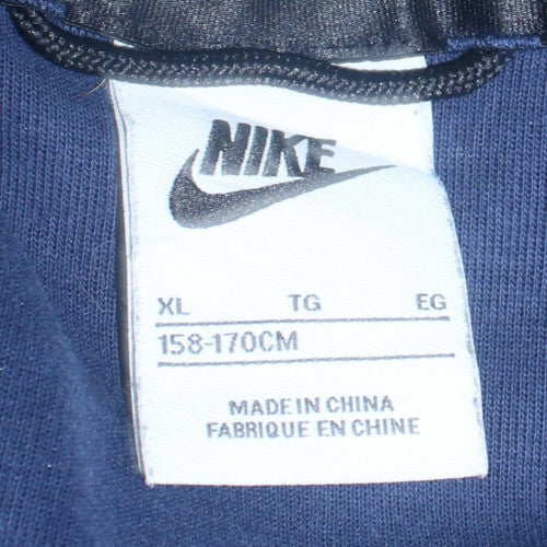 Teens UK Size XL Nike Blue Full Zip Hoodie
