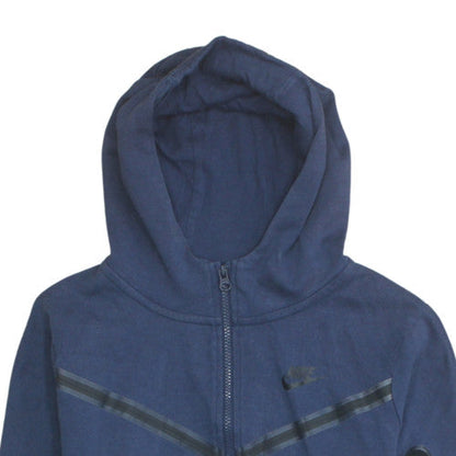 Teens UK Size XL Nike Blue Full Zip Hoodie