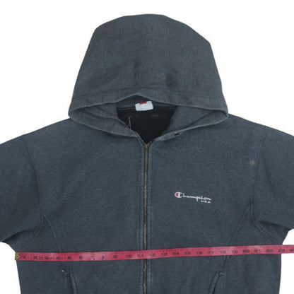 Mens UK Size L Champion Grey Full Zip Hoodie