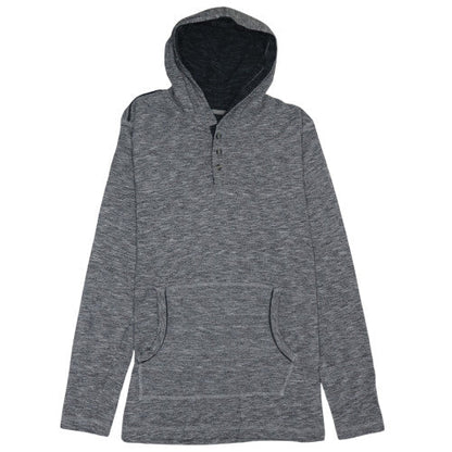 Mens UK Size L Lee Grey Henley Hoodie