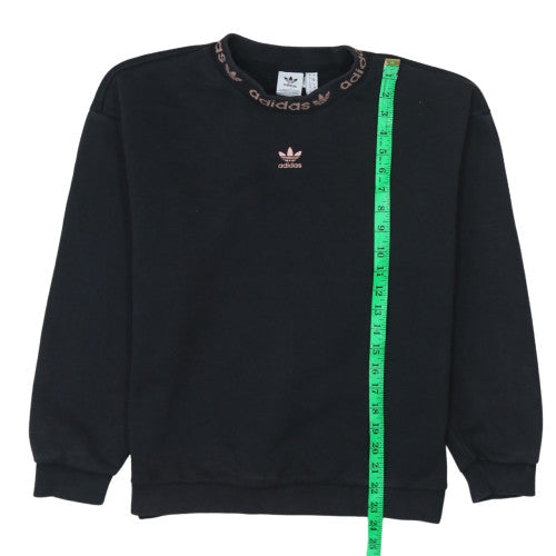 Womens UK Size 4 adidas Black Pullover Sweatshirt