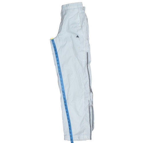 Adidas Men's White Track Pants Size M Lightweight Activewear Trousers
