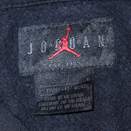 Teens UK Size L Jordan Black Pullover Hoodie