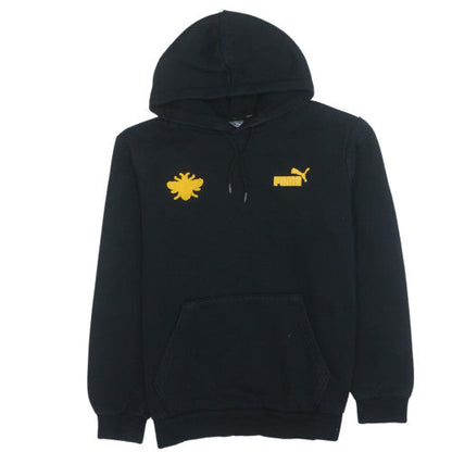 Mens UK Size M PUMA Black Pullover Hoodie