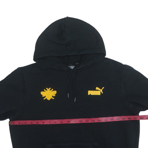 Mens UK Size M PUMA Black Pullover Hoodie