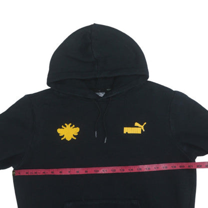 Mens UK Size M PUMA Black Pullover Hoodie