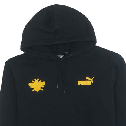 Mens UK Size M PUMA Black Pullover Hoodie