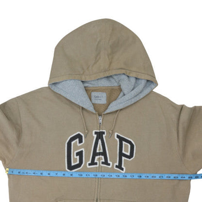 Mens UK Size XL Gap Beige Full Zip Hoodie