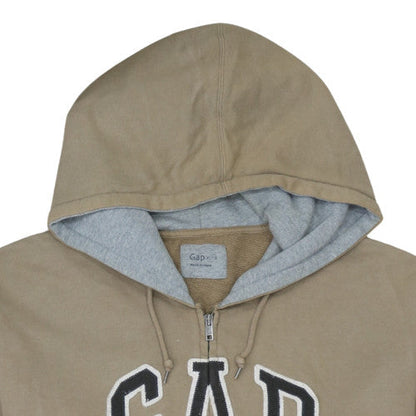 Mens UK Size XL Gap Beige Full Zip Hoodie
