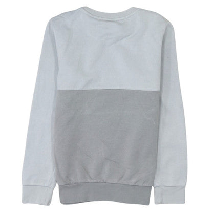 Adidas Boys Grey Colourblock Pullover Sweatshirt 12-13 Years
