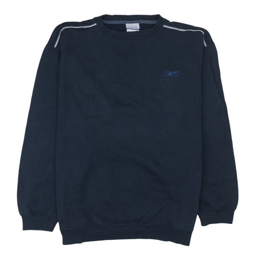 Mens UK Size L Reebok Blue Pullover Sweatshirt