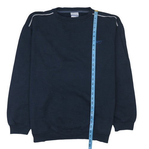 Mens UK Size L Reebok Blue Pullover Sweatshirt