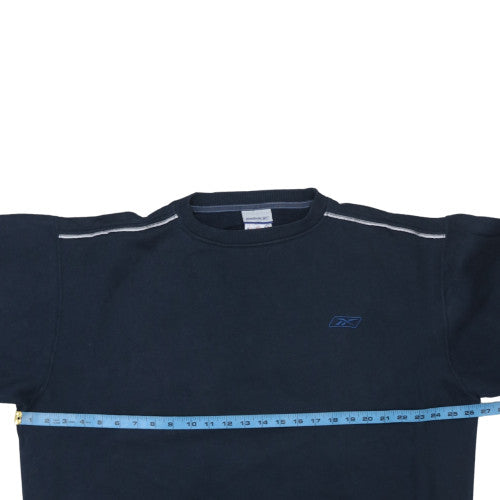 Mens UK Size L Reebok Blue Pullover Sweatshirt