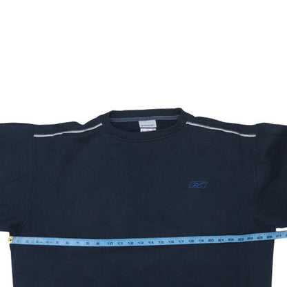 Mens UK Size L Reebok Blue Pullover Sweatshirt
