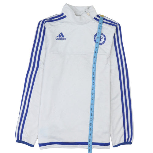 Mens UK Size S adidas White Pullover Sweatshirt