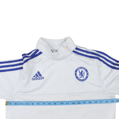 Mens UK Size S adidas White Pullover Sweatshirt