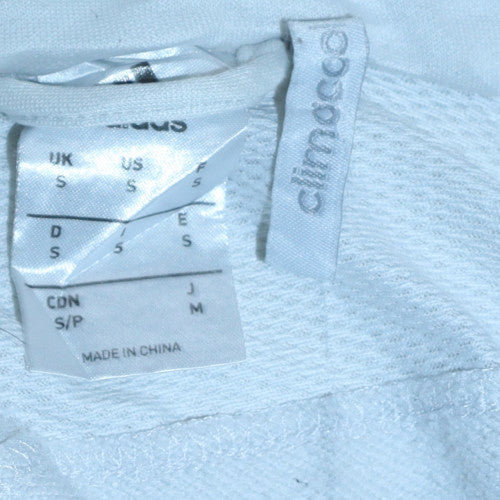Mens UK Size S adidas White Pullover Sweatshirt