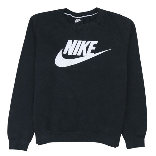Womens UK Size M Nike Black Pullover Sweatshirt