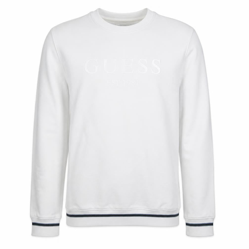 Mens UK Size L GUESS White Pullover Sweatshirt