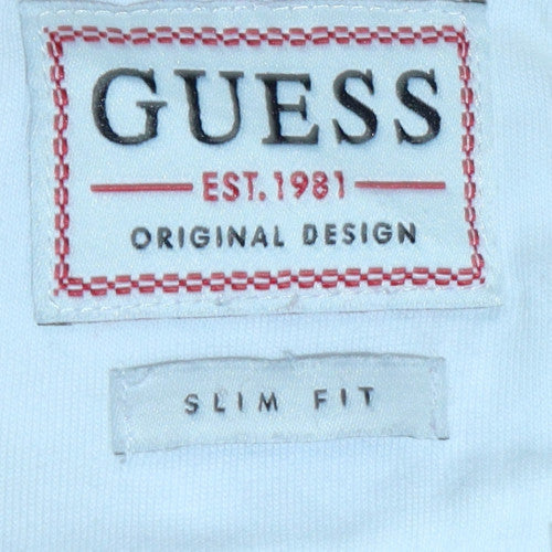 Mens UK Size L GUESS White Pullover Sweatshirt