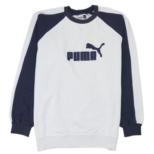 Mens UK Size L PUMA White Pullover Sweatshirt