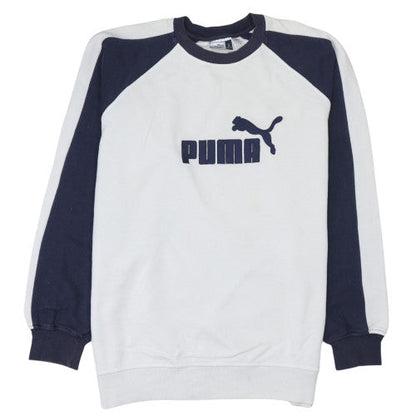 Mens UK Size L PUMA White Pullover Sweatshirt