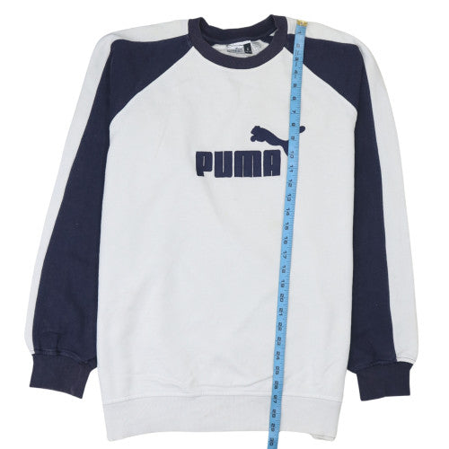 Mens UK Size L PUMA White Pullover Sweatshirt