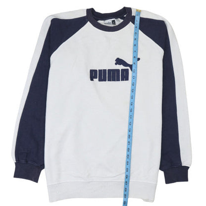 Mens UK Size L PUMA White Pullover Sweatshirt