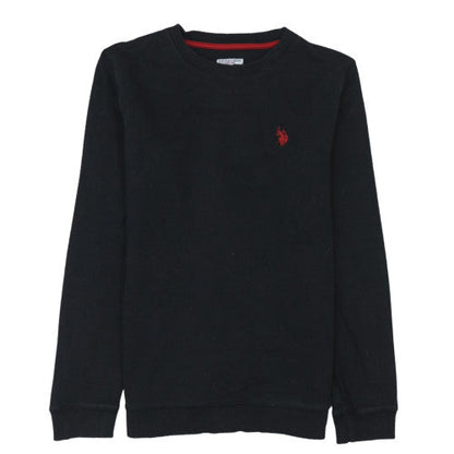 U.S. Polo Assn. Boys Black Pullover Sweatshirt 14-15 Years Regular Fit