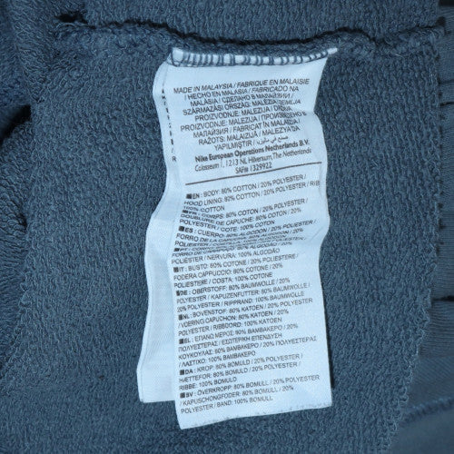 Womens UK Size M Nike Blue Full Zip Hoodie