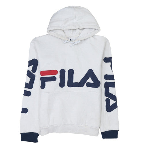 Womens UK Size S FILA White Pullover Hoodie