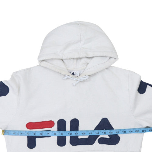 Womens UK Size S FILA White Pullover Hoodie