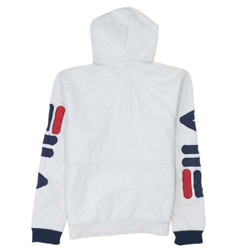 Womens UK Size S FILA White Pullover Hoodie