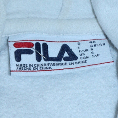 Womens UK Size S FILA White Pullover Hoodie